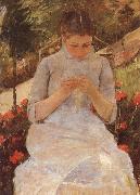 Mary Cassatt Being young girl who syr oil painting